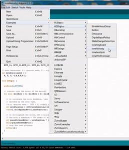 Arduino toneMelody